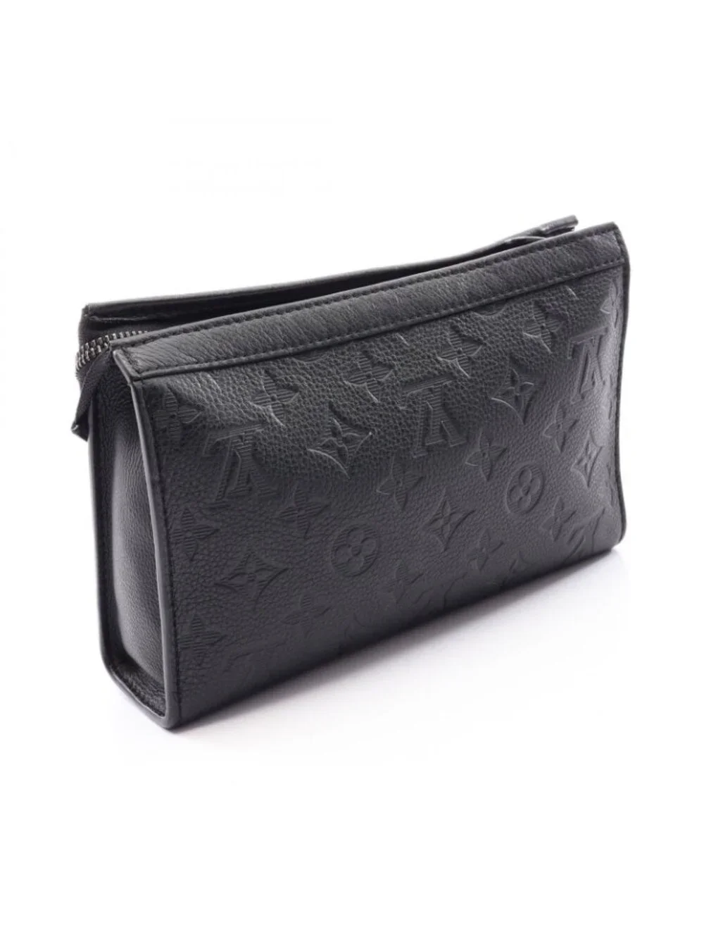 Louis Vuitton Shoulder Bag Gaston Wearable Wallet Monogram Shadow Noir Leather